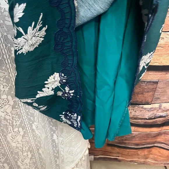 Market & Spruce Floral Green Dress (079) - Picture 8 of 10